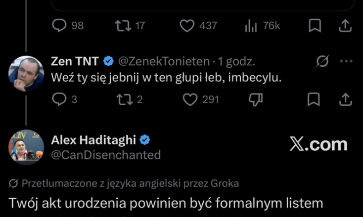 MOCNA WYMIANA ZDAŃ właściciela Pogoni z kibicem Legii xD